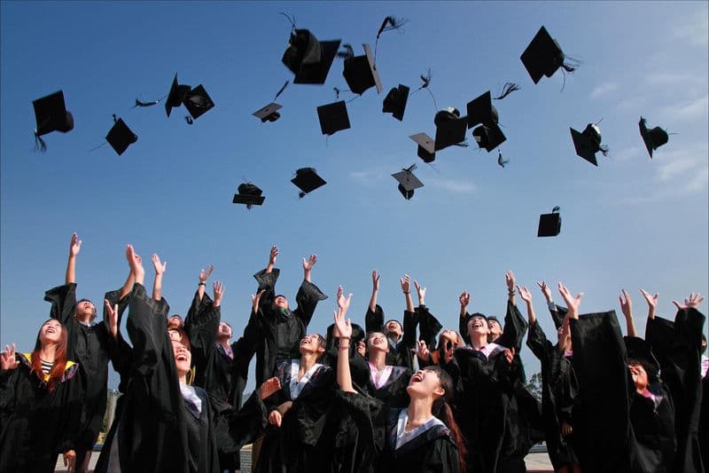 International students on campus — study visa
